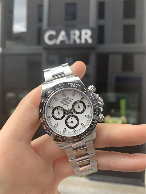 rolex ceramic daytona white dial|Rolex daytona value chart.